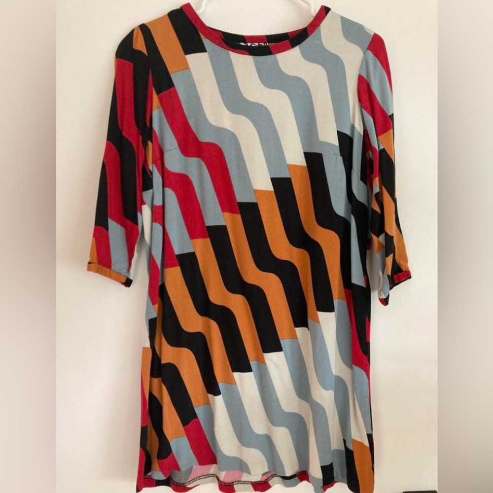 Dusen Dusen off set stripe dress